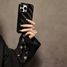 小众高端毛绒猫咪手机挂绳串珠腕带吊坠钥匙扣包饰 - 彩色 - 查看 5