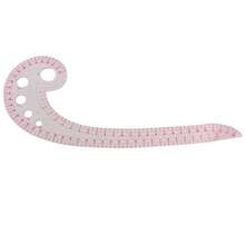 11.8" Long Comma Shaped Plastic Transparent French Curve Ruler Spline Design Clothing Sewing Tool - Multicolor - View 2