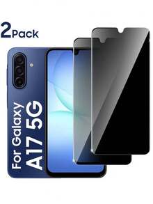 2pcs Full Screen Tempered Glass Privacy Screen Protector Compatible With Samsung Galaxy A17, No Bubble Anti-Scratch, Full Coverage Edge Privacy Filter, Tempered Glass Material, Suitable For Privacy-Conscious Users Screen Protection Essentials, Applicable To Daily Shield, Office, Home Daily Shield Office Home Phone Screen Protector Phone Accessories Anti-Spy Waterproof Shockproof Anti-Fall Scratch Resistant - Black - View 36
