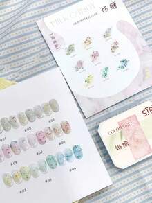 一套Y2K果冻指甲油套装，固体凝胶指甲油调色盘，4/5/9色柔滑乳霜套装，红色和黑色、粉色、绿色，配有美甲刷，持久固体凝胶指甲油，高光泽多色凝胶指甲油，凝胶指甲油颜色，适合情人节美甲、法式美甲、美甲艺术，需要底油和封层，UV凝胶指甲油 - 彩色 - 查看 54