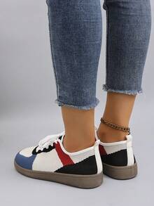 STEPREACH 新款女士休闲运动鞋，网面透气舒适轻便防滑套脚驾驶鞋 - 藍色 - 查看 6