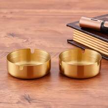 Customized Stainless Steel Ashtray, Can Be Engraved With Name, Phone Number, Company Name - Promotional Gift, Portable Silver Ashtray, Suitable For Bars, Graduation Ceremonies, Party Favors, Creative Gifts And Promotional Customization, Ideal Gift For Dad, Grandpa, Husband, Father, Boyfriend - Multicolor - View 12