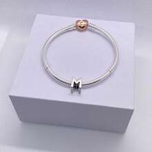 1件女士手链底座，串珠吊坠，DIY手链扣，适合日常佩戴，节日、生日等场合的绝佳礼物，手链底座