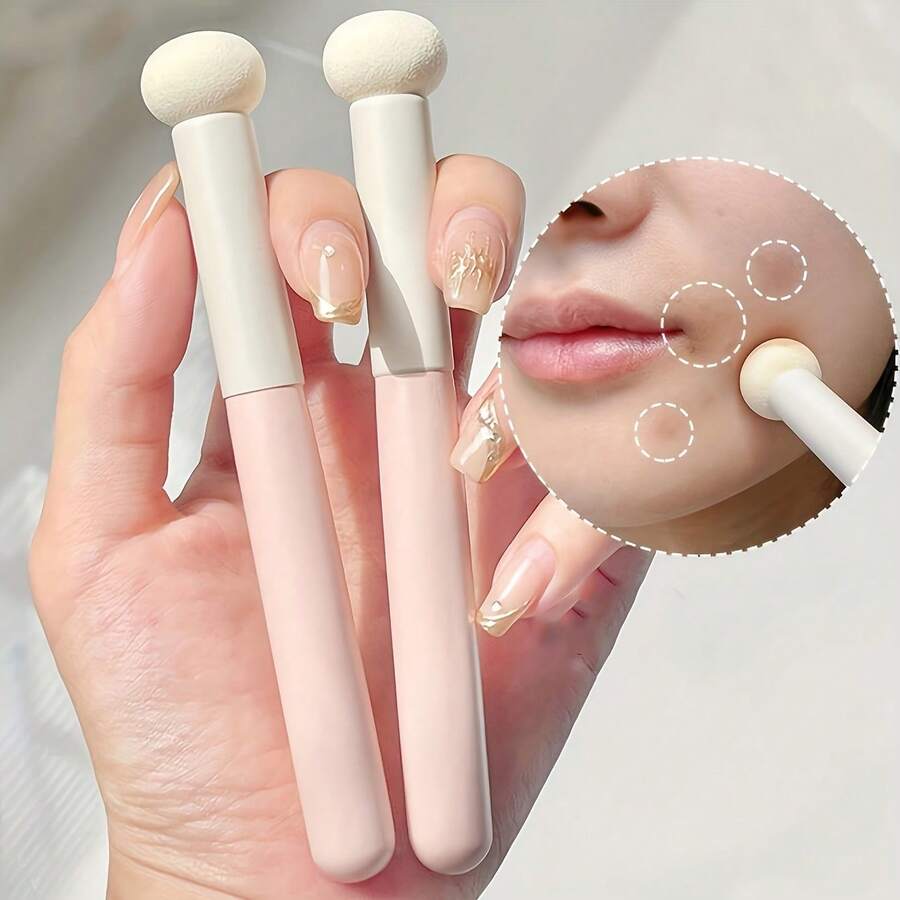 1-Piece Soft Mushroom-Shaped Foundation Brush - Multi-Functional Applicator, Makeup Removal Brush Set, Sponge Head, Portable Makeup Brush - Nhiều màu - Xem 1