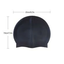 1个/2个装硅胶泳帽，纯色高弹透气泳帽，防水防滑，适合成年男女使用 - 彩色 - 查看 10