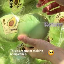 1个逼真面包造型挤压玩具，热门减压小工具，趣味礼物，柔软挤压球 - 彩色 - 查看 7