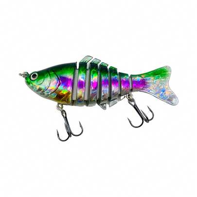 Artificial Fishing Bait With Hook,Multi-JointedSwim Crank Bait  Fishing Lure, Bionic Hard Fishing Bait Suitable For Both Fresh Water And Saltwater, SlowSinking, Lifelike Swimbait, Lifelike JointedSwimbait,Fishing Equipment, Fishing BaitDealforyoudays