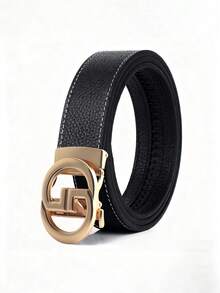 男士合金自动扣皮带 - 轻盈奢华时尚高端商务皮带，47英寸，牛仔皮带。适合派对聚会和办公室通勤，经久耐用 - 是节假日和周年纪念日送给男友和父亲的完美之选。 - 彩色 - 查看 4