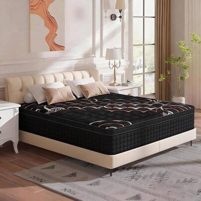 DreamFit Colchón Híbrido,Colchon Individual │Matrimonial│ Queen Size Espuma de Alta Densidad Memory Foam En Caja,Ortopedico,Ergonomicas,Antibacteriana,Antiácaros,Transpirabilidad,Antialérgico,Resistente a la humedad, En Caja,Alivio de Presión y Extremadamente Cómodo,Firmeza media,Certificado CertiPUR-US®, Colchones Espuma, Colchones Resortes