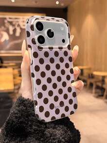 GIIPPA New For 17 Pro Max Case | Retro Polka Dot Design, Pink & Brown Aesthetic / 17 Air/ 17 Pro/ 17 Pro Max/16 Pro Max/15 Pro Max/14 Pro Max/13 Pro Max/12 Pro Max - Multicolor - View 6