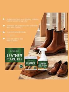 皮革护理套装 - 日常家具、皮革服装、皮革包袋清洁保养套装 - 彩色 - 查看 5