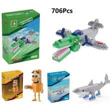 Tung Tung Sahur Character Building Blocks Toy, Tralalero Tralala, LiriLi Larrla, Boneca Ambalam Character Building Blocks Toy, Party Gift - Multicolor - View 15