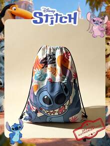 Disney Túi du lịch gấp gọn chính hãng, 1 chiếc, họa tiết Stitch, túi đựng đồ dễ thương hình Stitch tinh nghịch, ba lô dung tích lớn, nhẹ, túi mua sắm, túi đeo vai dây rút họa tiết Stitch, ba lô hoàn hảo cho nam/nữ để mua sắm/sử dụng hàng ngày/phụ kiện thời trang. - Màu xanh lam - Xem 13