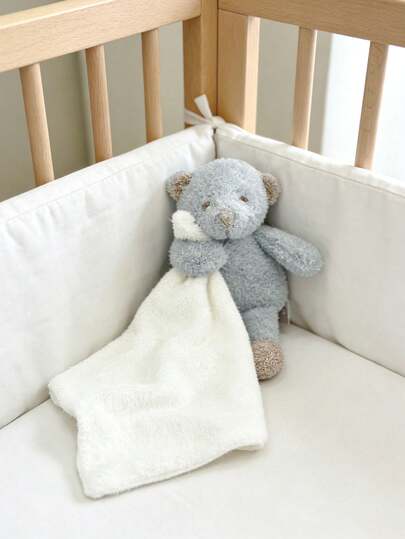 45cm/17.72in Super Soft Plush Bear Blanket, Skin-Friendly Newborn Blanket, Cute Blanket Suitable For Baby Boys And Girls Daily Use, Home Decor, Perfect Birthday, Baby Shower, Holiday Gift