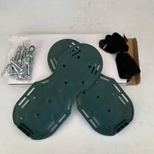 一对。花园土壤松土工具，草坪通气及土壤松土鞋套，穿戴方便，快速便捷，省时省力。配有两条可调节绑带，可固定在任何类型的鞋子上。26根4.5厘米长的铁钉，用于深层松土。适用于维护健康的草坪土壤和草坪养护。园艺工具。土壤松土工具，播种工具。 - 彩色 - 查看 10