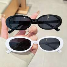 Unisex Oval Small Frame Retro Stylish Casual Street Style High Quality Fashion Fashion Glasses - Multicolor - View 12