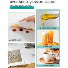 WingCanto - Funda de mesa de PVC transparente de 1.5 mm de grosor 30 x 137 cm varios tamaños protector rectangular de plástico para escritorio computadora mesita de noche sofá silla - Nueva versión transparente 1.5 mm. - Ver 2