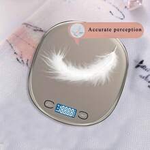 0.07oz/2g-15kg Smart Kitchen Digital Scale, No Direct Food Contact, USB Rechargeable (Built-In Battery) + Battery Powered (Batteries Not Included), Tare Function, G/Oz/Lb Conversion, Easy To Clean & Carry, Suitable For Baking, Cooking, Coffee, Jewelry - Silver - View 6