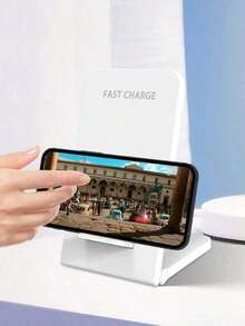 便携式三合一无线充电器，可折叠支架，手机支架底座，可折叠快速无线充电底座，兼容 17/16/15/14/13/12/11/X/XR/X - 黑色 - 查看 7