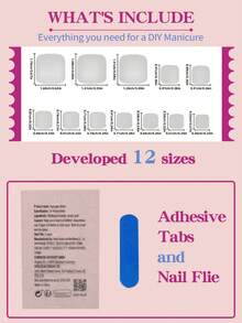 24片金色闪粉法式美甲短方形假指甲，亮泽酒红色复古风全覆盖美甲，适合女性和女孩，秋冬季适用 - 彩色 - 查看 4