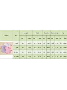 Newborn Baby Girl Summer Clothes Doll Collar Short Sleeve Romper Basic Plain Smocked Bodysuit Shirts 0-18M - Hồng - Xem 8