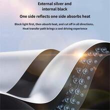 Magnetic Sunshade Curtain, Heat Insulation UV Protection Car Window Curtain, Children's Privacy Sunshade - Sunshade Curtain - View 3