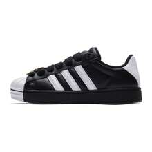 Adidas 女士 Superstar ST W 休闲运动鞋，轻便舒适，适合日常穿着，JR7444 - 黑色/白色 - 查看 1