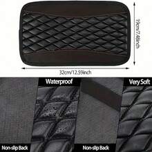 10 Sparkling Car Accessories Set For Women's Christmas Full Crystal Steering Wheel Cover Universal 38.1cm Seat Belt Shoulder Pad Armrest Pad Cup Holder Suitable For Automotive Interior Accessories - 黑色的 - 查看 4