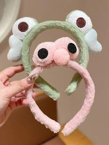 Băng đô họa tiết ếch (1/2 chiếc) | Băng đô hình mặt động vật dễ thương dành cho nữ, thích hợp cho việc chăm sóc sắc đẹp | Mũ tắm độc đáo để tự chăm sóc và thư giãn - Nhiều màu - Xem 9