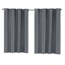 Cortina 2,80x1,60 Blackout Corta Luz Para Quarto E Sala - Cinza - Visão 1