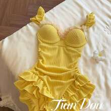 Women One-Pieces - Yellow - View 10