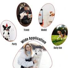 1pc 24.8"X11" Mother's Guardian Dog Bandana, Medium Dog Triangular Scarf, Black Pet Neckerchief, Perfect Gift For Dog Lovers - Multicolor - View 6