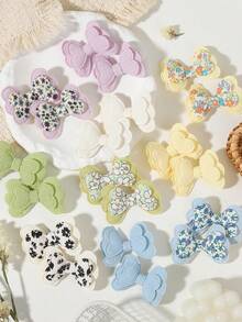 20个双层蝴蝶结发夹，佩戴方便，提升造型精致度，绝佳发饰 - 混合色 - 查看 8