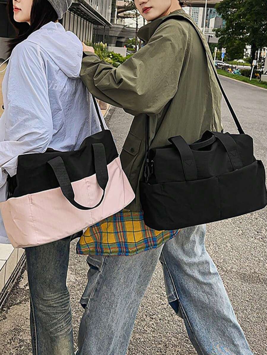 1pc Large Capacity Multi-Pocket Wet & Dry Separation Sports Gym Bag, Suitable For Men & Women, Suitable For Travel - Multicolor - View 1