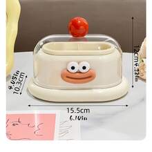 1pc Dopamine Creative Toothpick Holder, Household Desktop Organizer Toothpick/Cotton Swab Storage Container - Multicolor - View 8