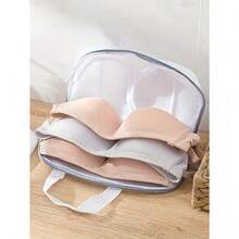 Bra Washing Bags, Laundry Bag, Large Bra Wash Guard Bags For Washing Machine, Fits All Cups, Anti-Deformation Bra Wash Bags, Underwear Bags For Washing (Grey, Blue) Small And Portable, Suitable For A Variety Of Scenarios, Home, Travel, Business Trips, Back To School, The Perfect Gift, Bag For School School Accessories School Stuff - Blå - Visa 2