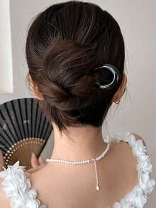 6/3/2/1pcs U-Shaped Hair Clips, Fashion Tortoiseshell Acetate Acrylic Hair Clips, Geometric Hair Accessories, French Twist Hair Forks For Women & Girls, U-Shaped Wavy Hair Clips Suitable For Spiral Buns, Tortoiseshell Pattern, Fashionable Flexible & Durable, Women Hair Accessories, Christmas Gift, Christmas Decoration, Women Gift