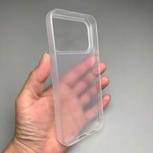 Matte Transparent Phone Case For IPhone 17 Pro Max/17 Pro/17/16 Pro Max/16/16 Pro/16 Plus/15/15 Pro Max/15 Pro/15 Plus/11/12/13/14 Pro Max/12 Pro/12 Pro Max/13 Pro/13 Pro Max/14 Pro/14 Pro Max/14 Plus, Minimalist & Creative Design - Clear - View 5