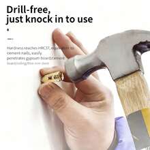 20pcs/40pcs New Embedded Drywall Expansion Screws, Convenient Insert-Type Drywall Expansion Anchors, Fiber Cement Board Expansion Screws, Fastening Hardware Steel Screws, Drywall Screws - Gold - View 3