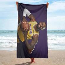 Basketball  James-LJ Towel Bath Towel Pattern Beach Towel Quick Drying And Absorbent Pure Cotton Basically Never Fade.Jpg - trắng - Xem 1
