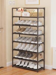 1pc 3/4/5/6/7 Tier Multi-Layer Shoe Rack Sturdy Space Saving Shoe Organizer Dustproof Large Capacity Entryway Shoe Storage Stand Easy Assembly For Home Dormitory - Multicolor - View 6