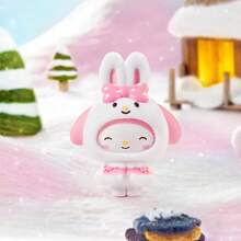 Miniso 三丽鸥角色小斗篷系列植绒转脸盲盒 – 多款角色专属斗篷造型 + 植绒质感 + 可旋转脸部设计 + 冬季雪景主题细节，塑料+植绒材质，盲盒随机收集乐趣兼具桌面装饰功能 - 盲盒1pc - 查看 3