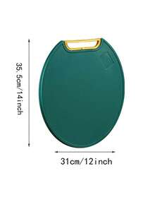 1pc Rotating Stand Kitchen Cutting Board, Antibacterial & Mildew Resistant Plastic Chopping Board For Food Prep, Small Kitchen Tool - Multicolor - View 3