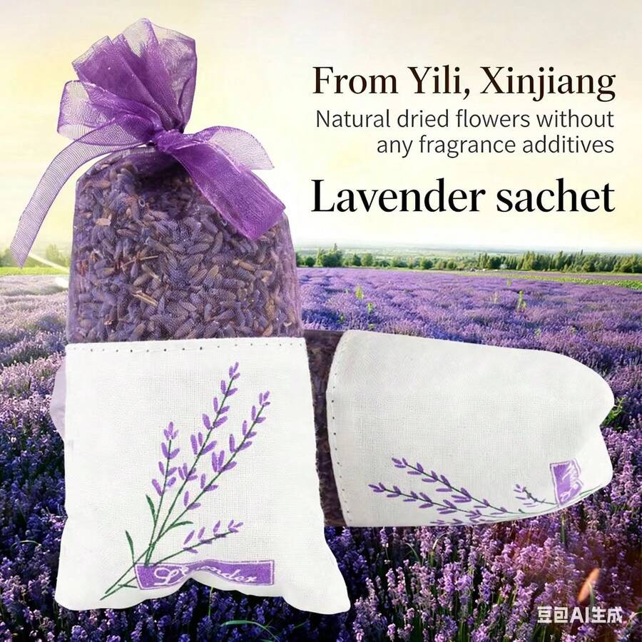 Lavender Fragrance Sachet, Aromatic Bag, Spice Sachet For Car, Wardrobe, Closet, Shoe Cabinet, Mild Scent - Violet Purple - View 1