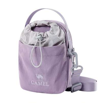 CAMEL CROWN 户外斜挎包，时尚轻便手提包，徒步旅行单肩斜挎手机包，便携轻巧水壶包