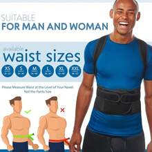 Selbite Posture Corrector For Men And Women - Back Brace For Upper And Lower Body Support - Adjustable Straightener With Pain Relief And Muscle Memory (Large) - Small (Waist 30"-36") - View 5