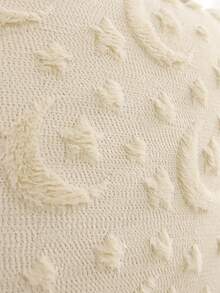 2 件套斋月装饰枕套，灯笼新月星刺绣毛绒面料，伊斯兰斋月开斋节礼物，客厅沙发装饰 - 米色 - 查看 4