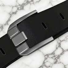 1条男士时尚高档商务休闲宽扣皮带，简约设计，适合夏季、学校、商务、送给男友、丈夫、父亲节等各种场合，日常、时尚、青少年、户外、度假、运动、旅行、波西米亚风格、秋冬季配饰，适合青少年、男士、休闲、户外、运动、度假、毕业礼物、生日、日常穿着 - 彩色 - 查看 6