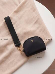 Dual Pouch Wristlet Wallet Fashion Keychain Wristlet Bag Cards For Women Men, Cash & Coins, Detachable Keychain & Card Holder, Stylish & Portable For Everyday & Sports Use Travel Wallet Coin Wallet Christmas Gifts, Holiday Gifts - 金豹紋 - 查看 6