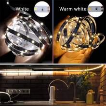 Acosh Neon DC 5V USB LED灯带 - 带电池盒的灯带,1米/2米/3米/5米/10米多种长度可选,高亮度灯带,柔性灯带,适用于楼梯、卧室、派对、厨房、电视、圣诞节等场合(不含电池) - 暖白色 - 查看 6